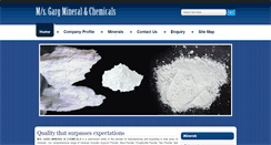 Desktop Screenshot of garg-mineralandchemicals.com