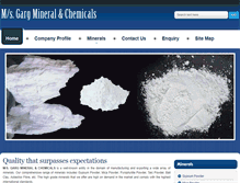 Tablet Screenshot of garg-mineralandchemicals.com